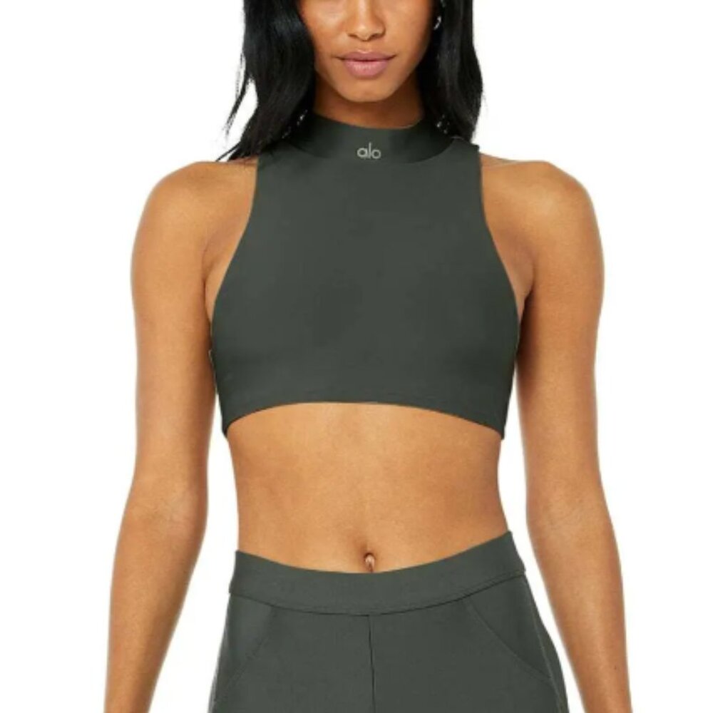 ALO Yoga Dark Gray Sports Bra
